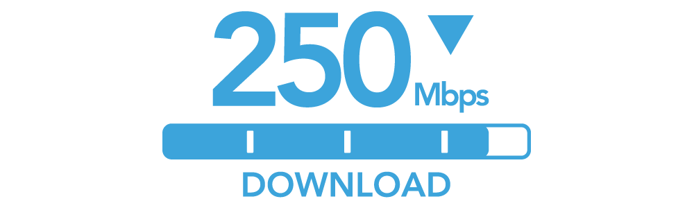 250mbps download, internet speed
