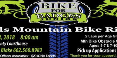 A poster for the Kid's Mountain Bike Ride in 2018.