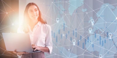 10 Gig Business Internet, Business Internet, Woman on Laptop