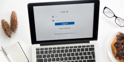 Safer Internet Day, How Could We Solve Online Safety, image of laptop with log in screen