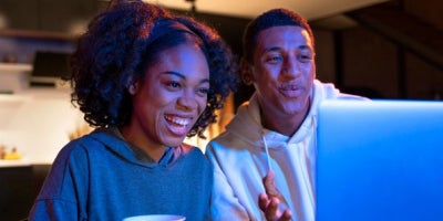 what is wifi, what is the internet, happy couple on laptop