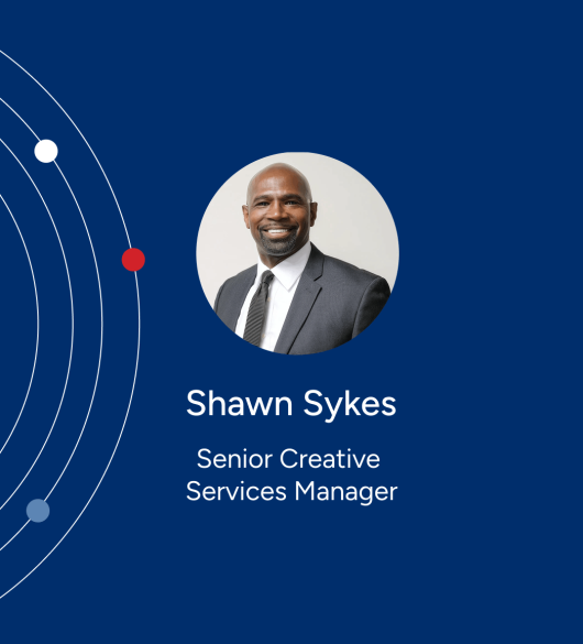 Headshot of Shawn Sykes, Senior Creative Services Manager