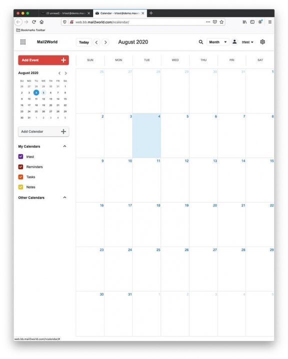 Email Calendar